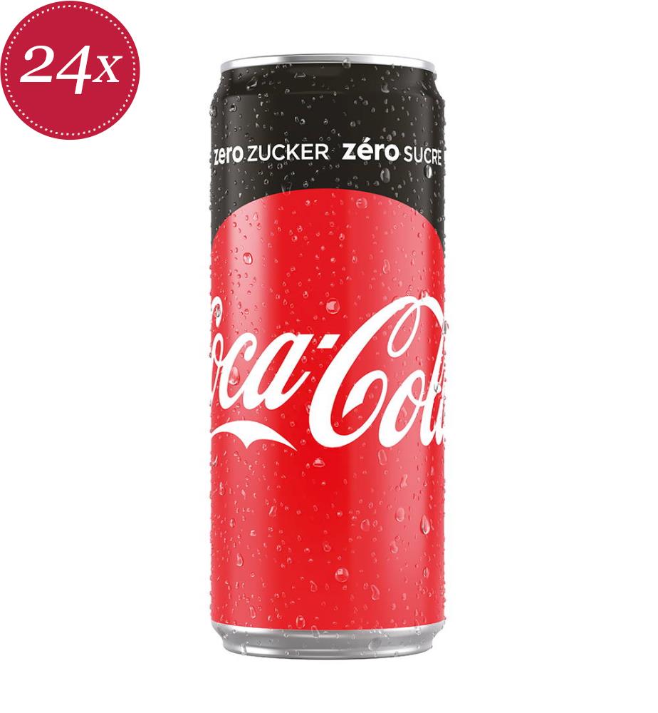 Cannettes Coca Cola Coke Zero 24x 330ml Coca Cola Drinks Topseller Supermarket