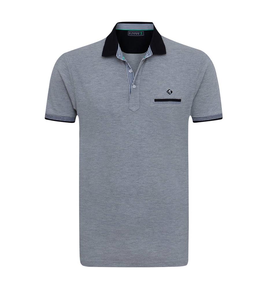 Polo Sleeve Whole Gris Polos Homme Sir Raymond Tailor
