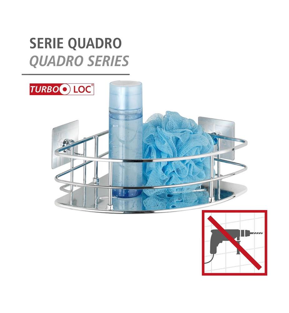 Turbo-Loc® étagère d'angle Quadro, acier inox, fixer sans ...