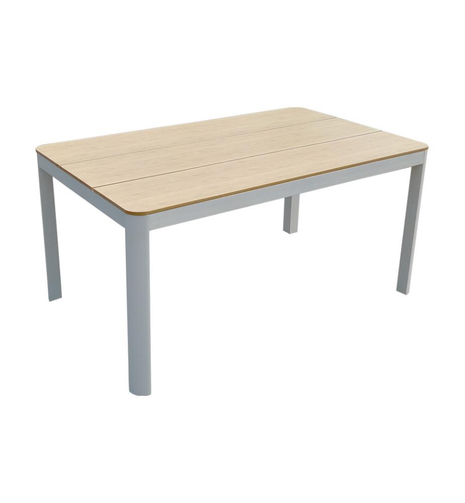 Ensemble De Jardin Antalya 200 X 91 X 74 Cm Brun Clair Et Blanc
