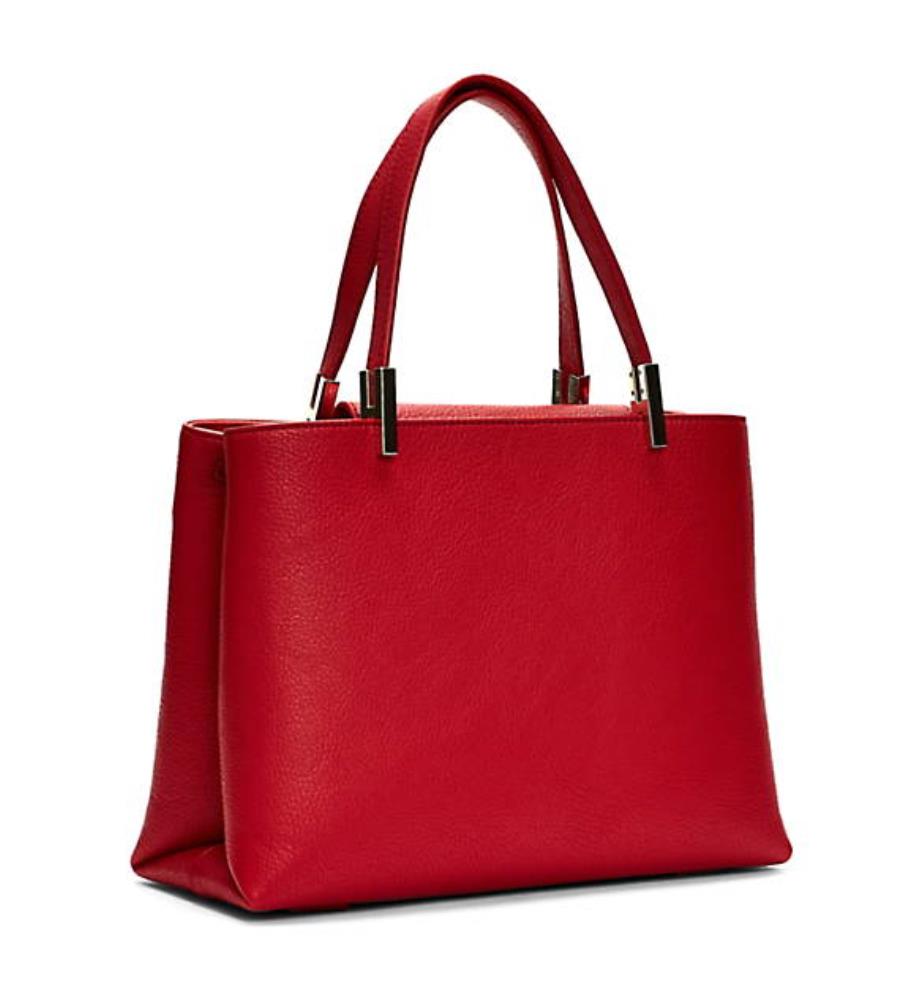 Sac à Main Tommy Hilfiger Core Medium Satchel - Rouge - Sacs à ...