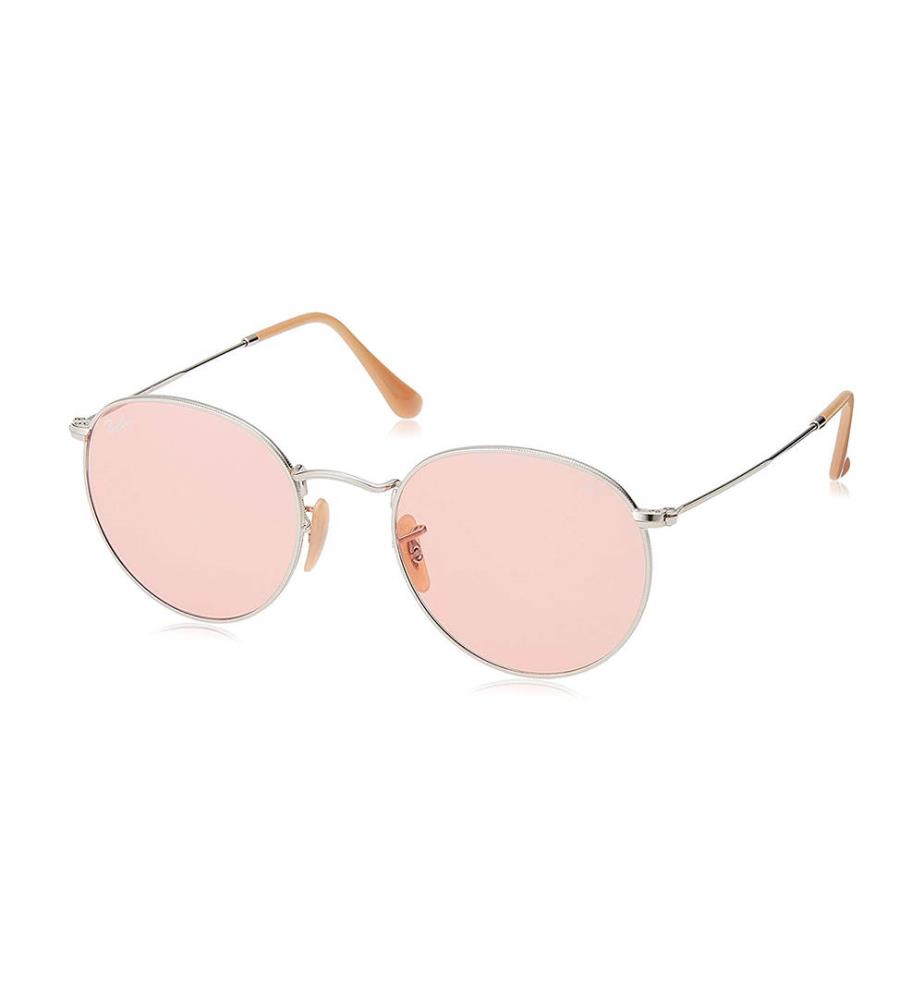 Lunettes de Soleil Round Evolve - Argenté et Rose ...