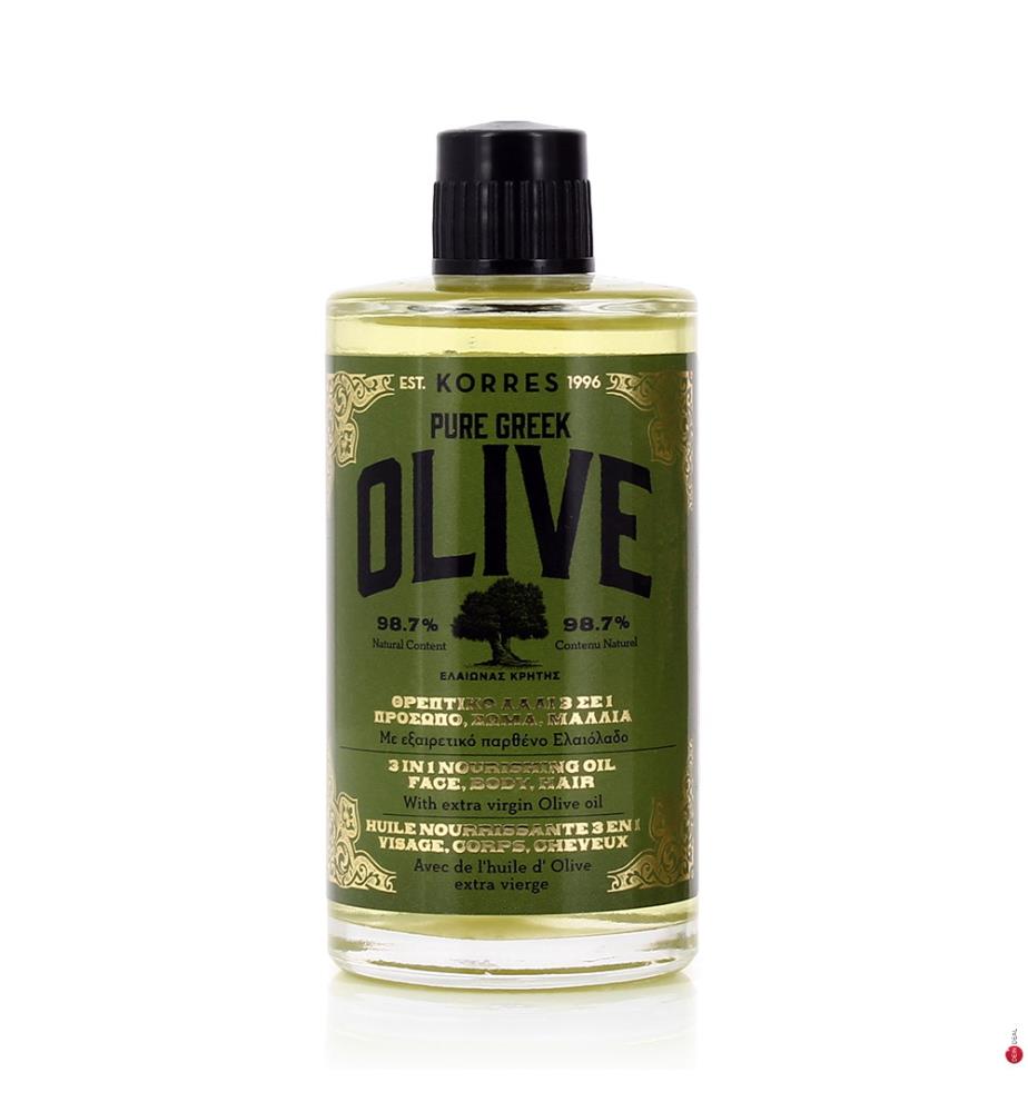 Nourishing Oil 3in1 Pure Greek Olive - 100 ml - Body Oils ...