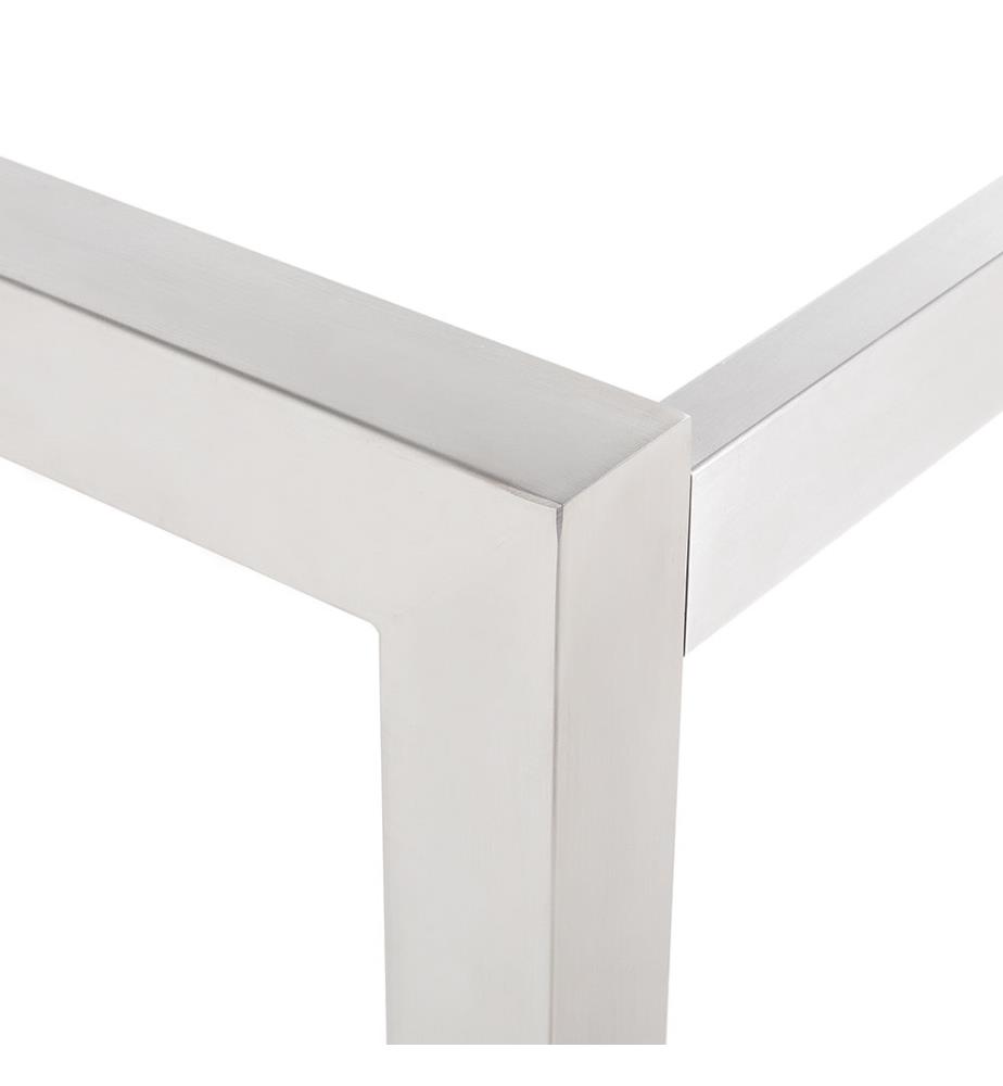 Table de Jardin Grosseto - 220 x 100 cm - Gris Foncé et ...