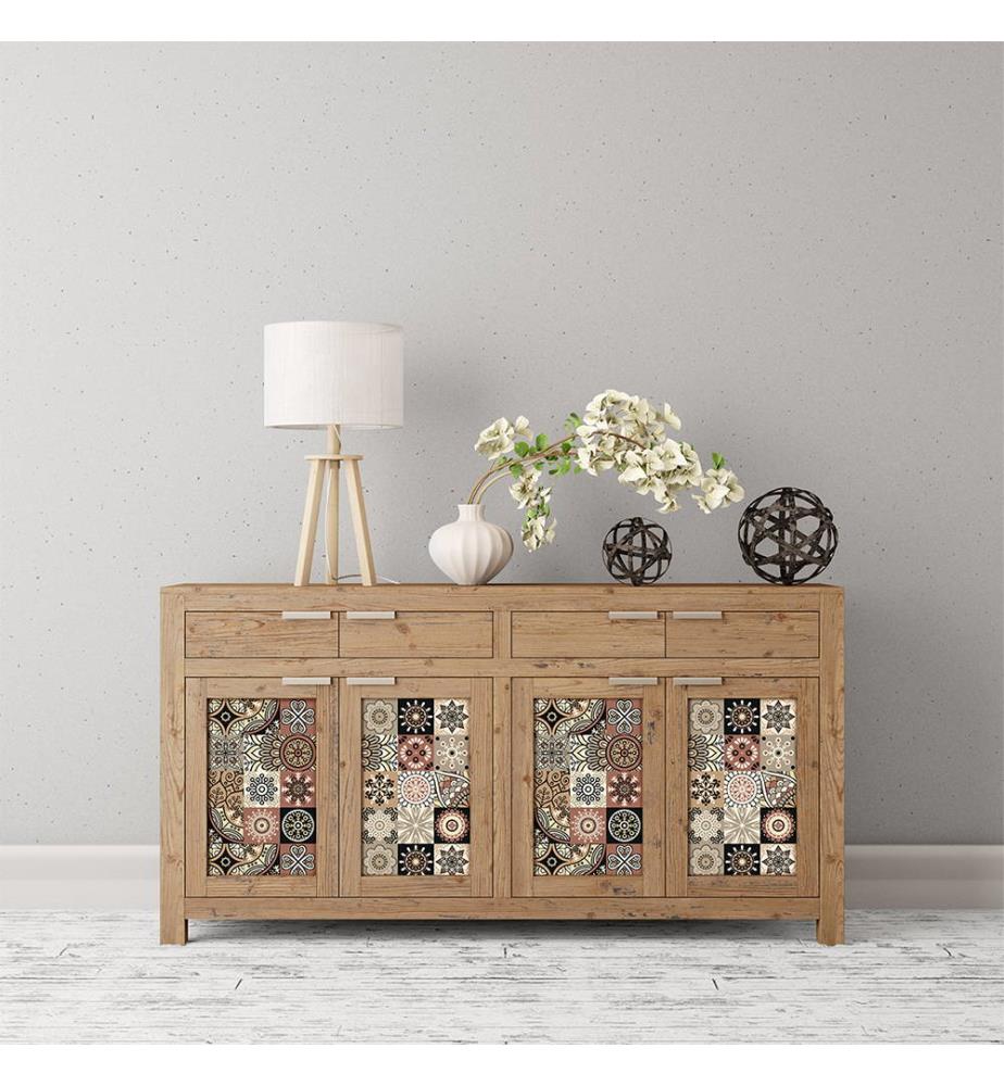 Set De 60 Stickers Carrelages 20 X 20 Cm Grands Formats