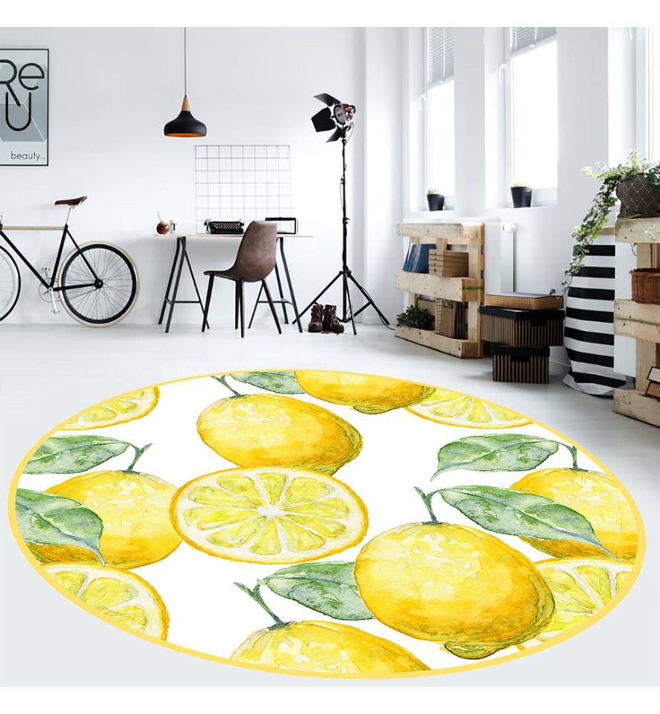 Tapis En Vinyle Limones Redonda O150 Cm O150 Cm Tapis