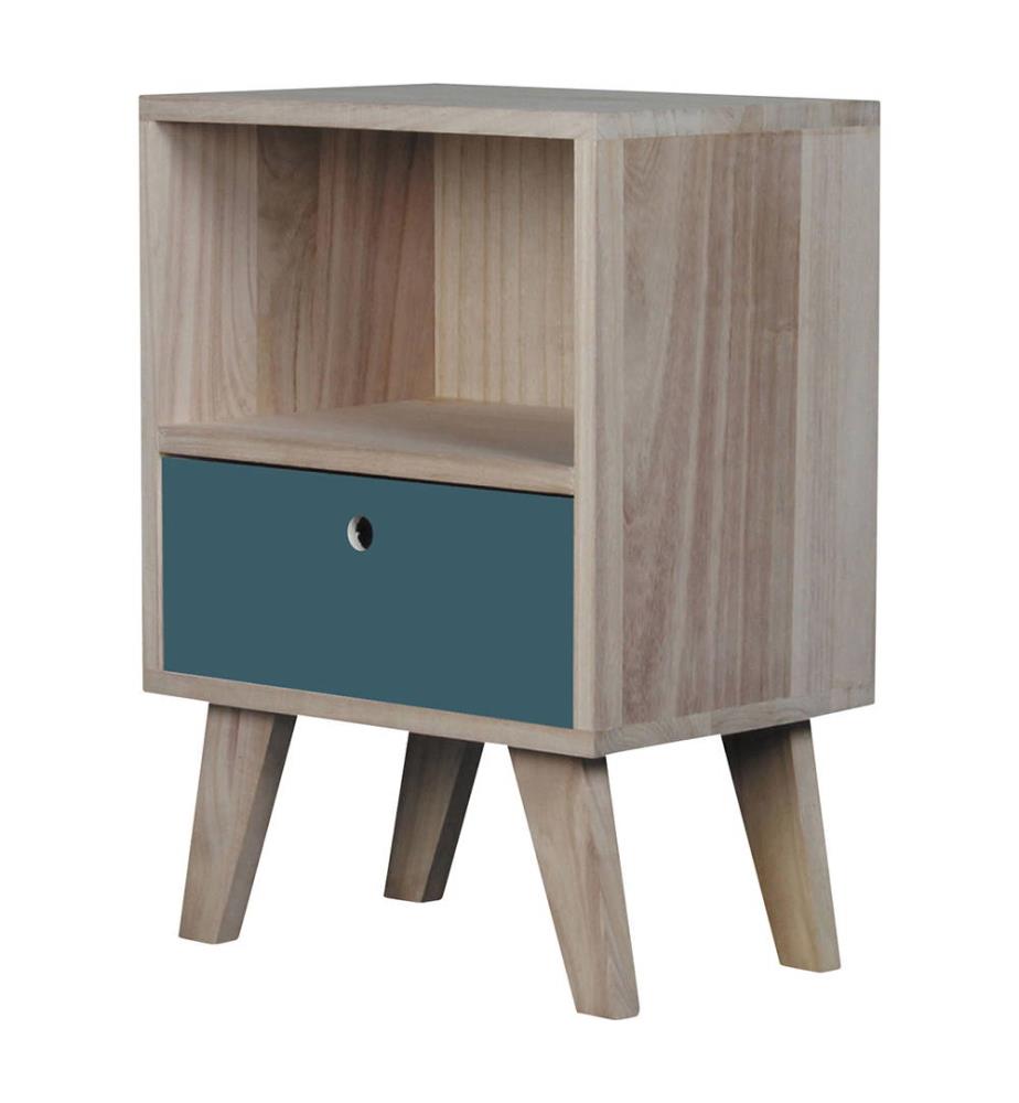 Table De Chevet Scandinave Bleu Saxo Tables De Chevet Opjet