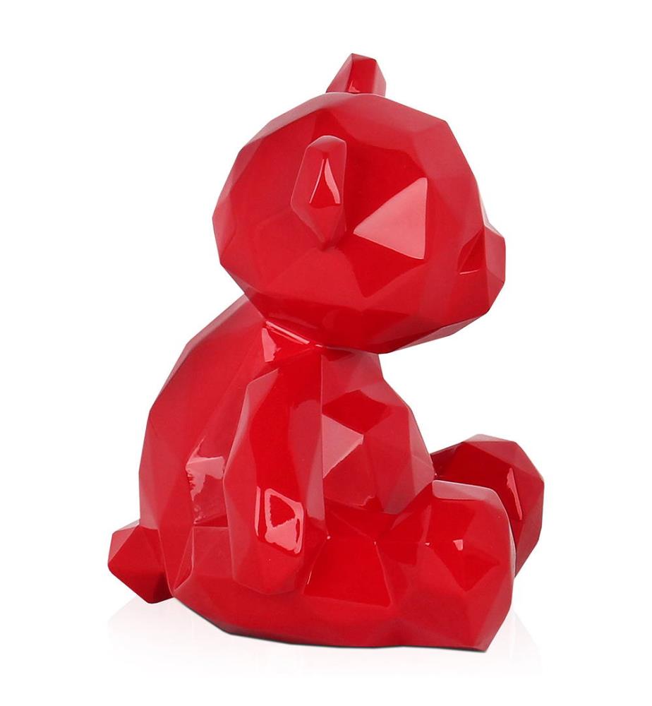 Deko-Objekt Low Poly Little Bear - Rot - Natur - Deko ...